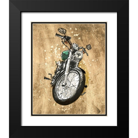 Metallic Rider II Black Modern Wood Framed Art Print with Double Matting by Warren, Annie