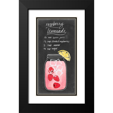 Summer Drinks V Black Modern Wood Framed Art Print with Double Matting by Popp, Grace