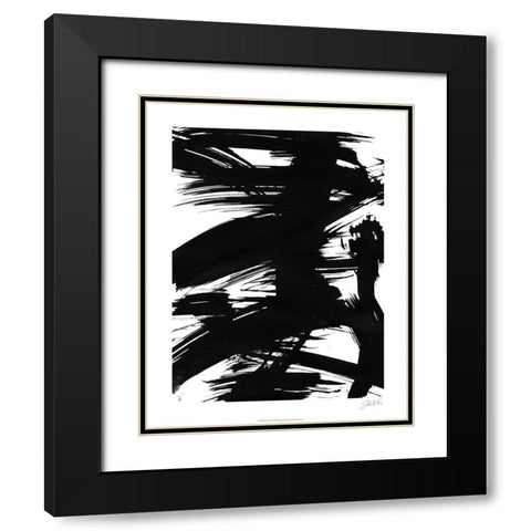 Black Bamboo I Black Modern Wood Framed Art Print with Double Matting by Fuchs, Jodi