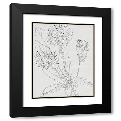 Wild Blossoms I Black Modern Wood Framed Art Print with Double Matting by Wang, Melissa
