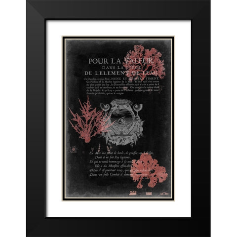 Pour La Mer I Black Modern Wood Framed Art Print with Double Matting by Studio W