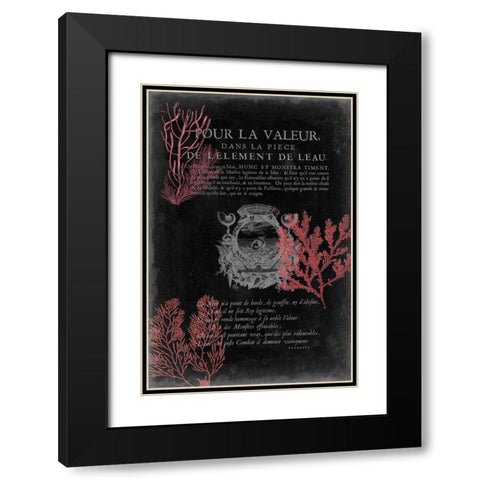 Pour La Mer II Black Modern Wood Framed Art Print with Double Matting by Studio W