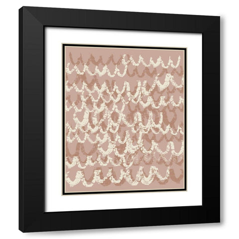 Scalloped III Black Modern Wood Framed Art Print with Double Matting by Goldberger, Jennifer