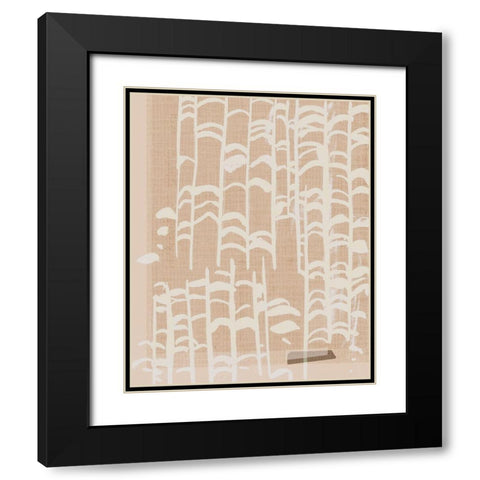 Dry Grass I Black Modern Wood Framed Art Print with Double Matting by Wang, Melissa