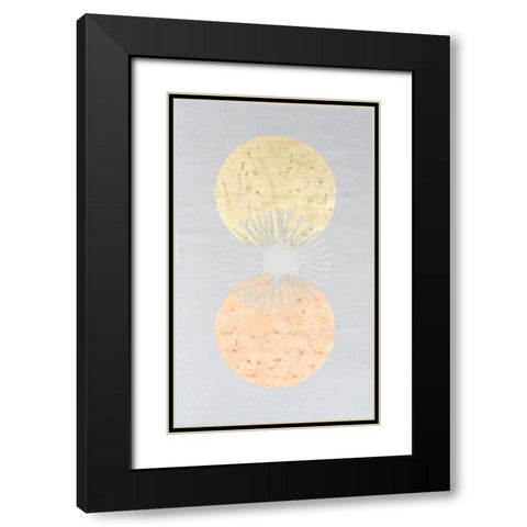 Retrograde Black Modern Wood Framed Art Print with Double Matting by Lam, Vanna