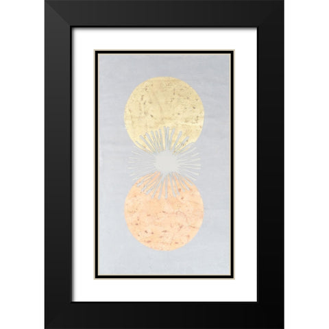 Retrograde Black Modern Wood Framed Art Print with Double Matting by Lam, Vanna