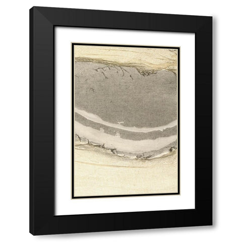 Flux I Black Modern Wood Framed Art Print with Double Matting by Lam, Vanna