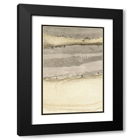Flux II Black Modern Wood Framed Art Print with Double Matting by Lam, Vanna