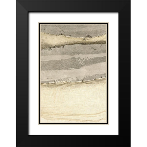 Flux II Black Modern Wood Framed Art Print with Double Matting by Lam, Vanna