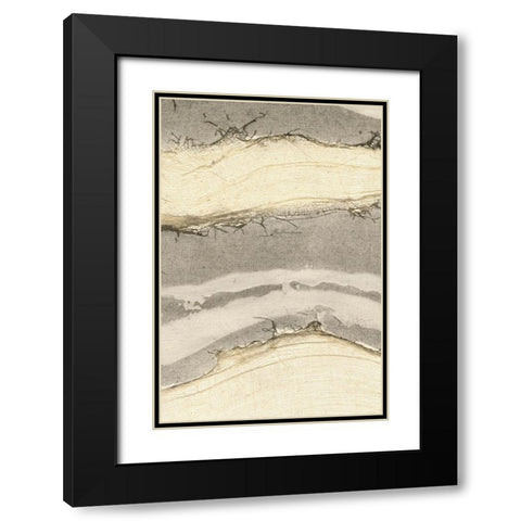 Flux III Black Modern Wood Framed Art Print with Double Matting by Lam, Vanna