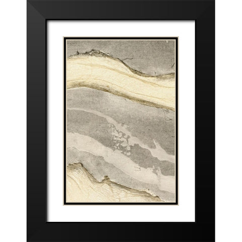 Flux IV Black Modern Wood Framed Art Print with Double Matting by Lam, Vanna