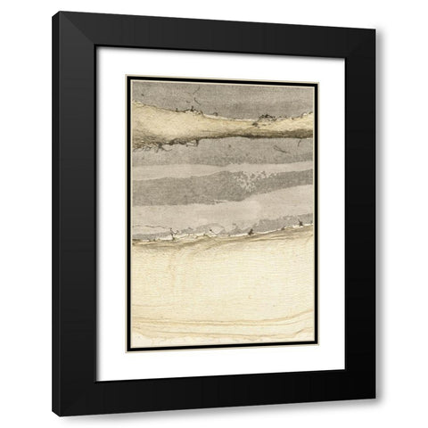 Embellished Flux II Black Modern Wood Framed Art Print with Double Matting by Lam, Vanna