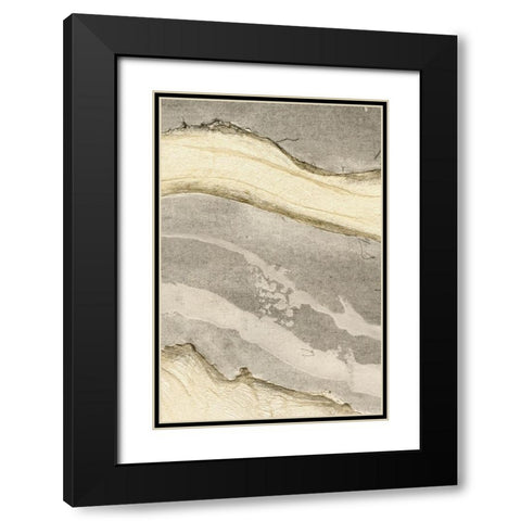 Embellished Flux IV Black Modern Wood Framed Art Print with Double Matting by Lam, Vanna