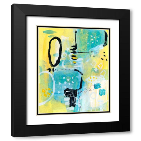Floating Atmosphere III Black Modern Wood Framed Art Print with Double Matting by Wang, Melissa