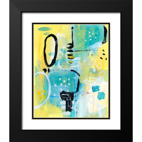 Floating Atmosphere III Black Modern Wood Framed Art Print with Double Matting by Wang, Melissa