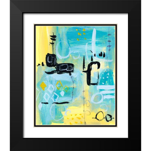 Floating Atmosphere IV Black Modern Wood Framed Art Print with Double Matting by Wang, Melissa