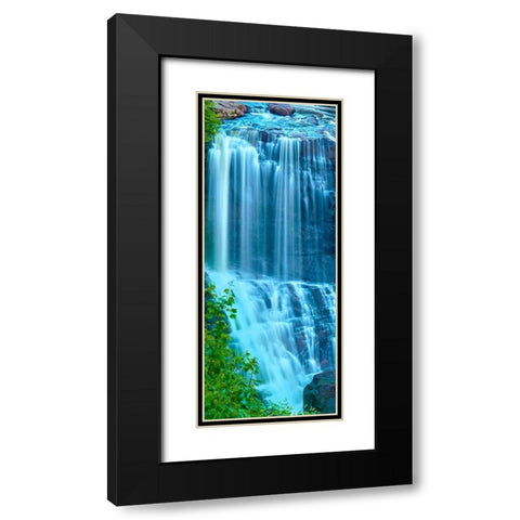 Vertical Water I Black Modern Wood Framed Art Print with Double Matting by McLoughlin, James