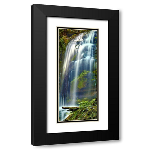 Vertical Water V Black Modern Wood Framed Art Print with Double Matting by McLoughlin, James