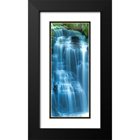 Vertical Water VI Black Modern Wood Framed Art Print with Double Matting by McLoughlin, James