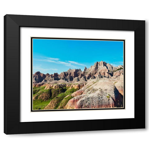 Badlands II Black Modern Wood Framed Art Print with Double Matting by McLoughlin, James