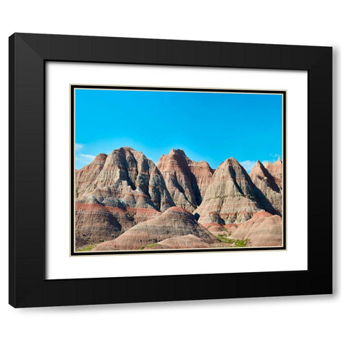 Badlands III Black Modern Wood Framed Art Print with Double Matting by McLoughlin, James