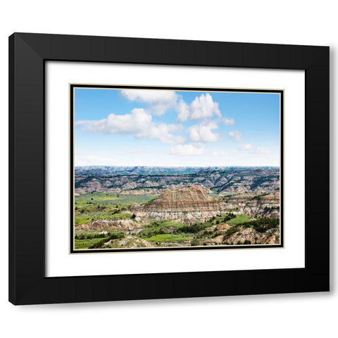 Badlands VI Black Modern Wood Framed Art Print with Double Matting by McLoughlin, James