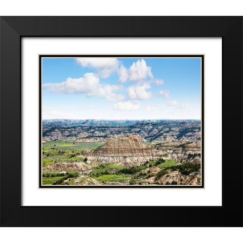 Badlands VI Black Modern Wood Framed Art Print with Double Matting by McLoughlin, James