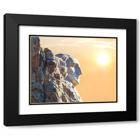 Badlands VIII Black Modern Wood Framed Art Print with Double Matting by McLoughlin, James