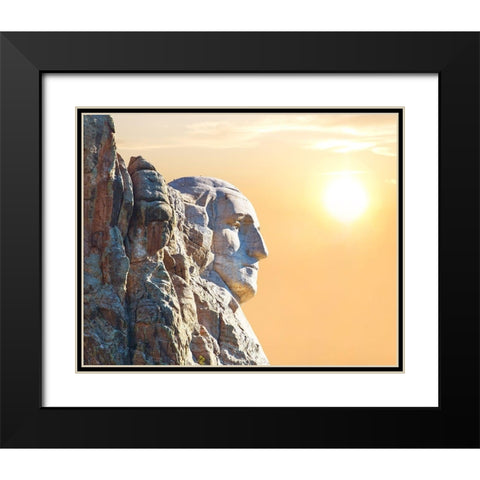 Badlands VIII Black Modern Wood Framed Art Print with Double Matting by McLoughlin, James