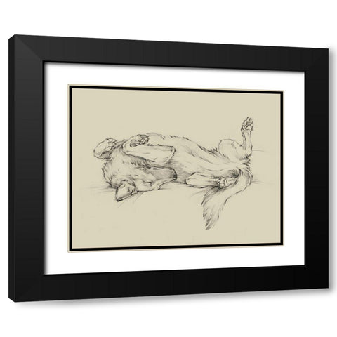 Dog Tired I Black Modern Wood Framed Art Print with Double Matting by Harper, Ethan