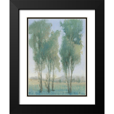 Tree Grove II Black Modern Wood Framed Art Print with Double Matting by OToole, Tim