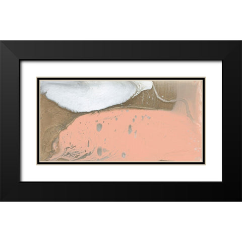 Metallic Sherbet I Black Modern Wood Framed Art Print with Double Matting by Studio W