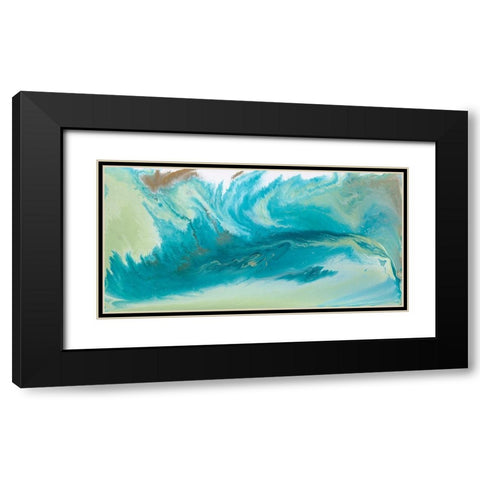 Breaking Surf I Black Modern Wood Framed Art Print with Double Matting by Ilosky, Pam