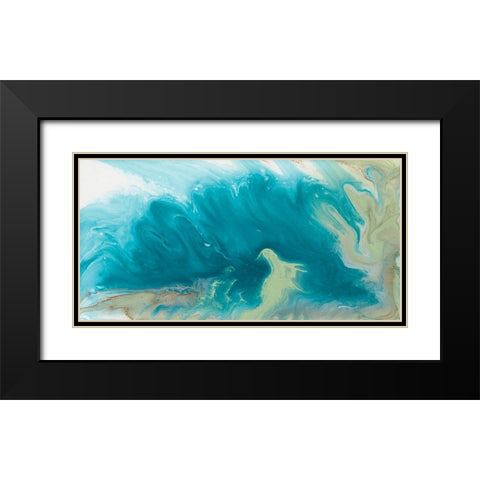 Breaking Surf II Black Modern Wood Framed Art Print with Double Matting by Ilosky, Pam