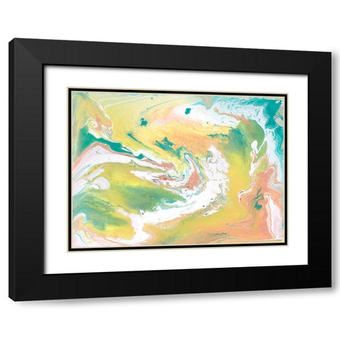 Rainbow Sherbet I Black Modern Wood Framed Art Print with Double Matting by Ilosky, Pam