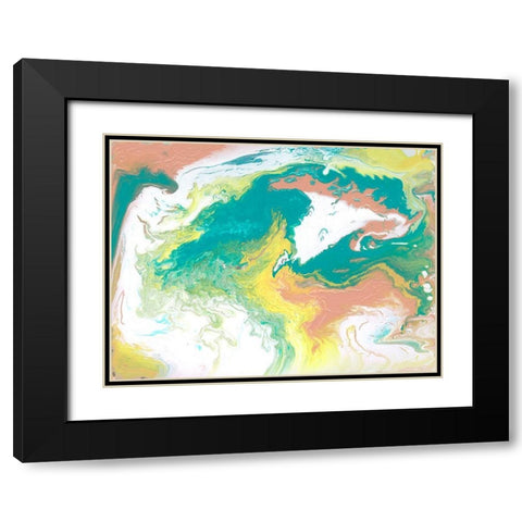 Rainbow Sherbet II Black Modern Wood Framed Art Print with Double Matting by Ilosky, Pam