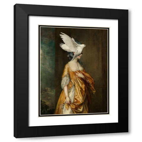 Flightless Bird II Black Modern Wood Framed Art Print with Double Matting by Barnes, Victoria