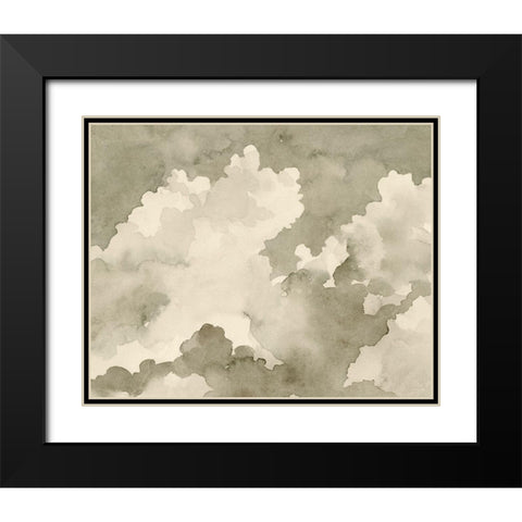 Antique Sky I Black Modern Wood Framed Art Print with Double Matting by Caroline, Emma