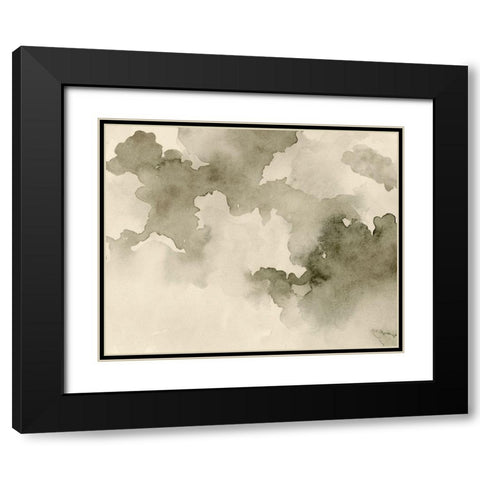 Antique Sky II Black Modern Wood Framed Art Print with Double Matting by Caroline, Emma