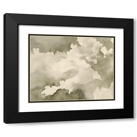Antique Sky III Black Modern Wood Framed Art Print with Double Matting by Caroline, Emma