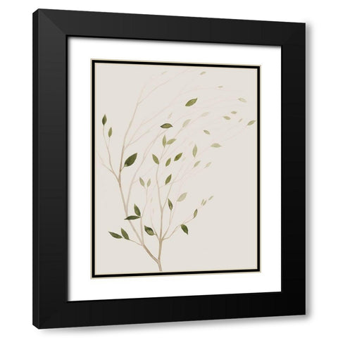 Winds Whisper I Black Modern Wood Framed Art Print with Double Matting by Popp, Grace