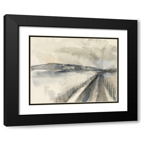 Vanishing Pathway II Black Modern Wood Framed Art Print with Double Matting by Goldberger, Jennifer