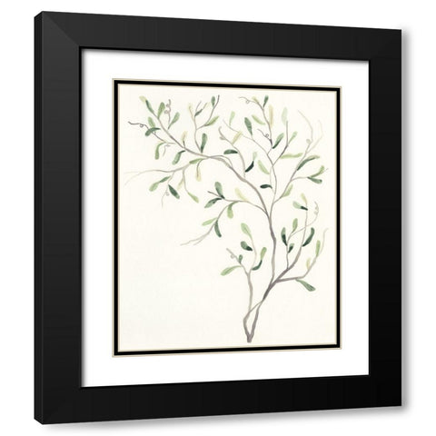 Spindle Sprig I Black Modern Wood Framed Art Print with Double Matting by Vess, June Erica
