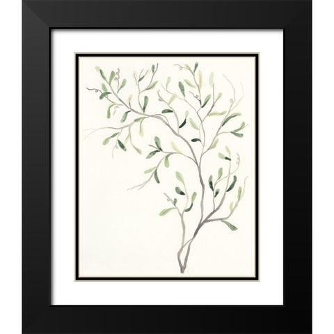 Spindle Sprig I Black Modern Wood Framed Art Print with Double Matting by Vess, June Erica