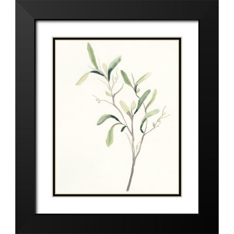 Spindle Sprig III Black Modern Wood Framed Art Print with Double Matting by Vess, June Erica