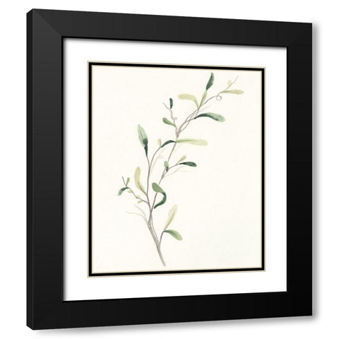 Spindle Sprig IV Black Modern Wood Framed Art Print with Double Matting by Vess, June Erica