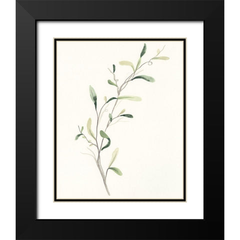 Spindle Sprig IV Black Modern Wood Framed Art Print with Double Matting by Vess, June Erica
