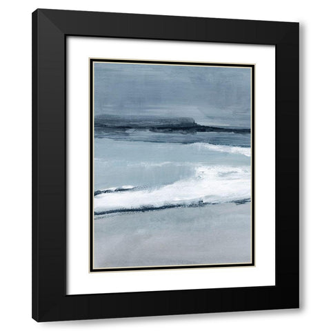 Sea Lines I Black Modern Wood Framed Art Print with Double Matting by Barnes, Victoria