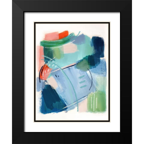 Lake House II Black Modern Wood Framed Art Print with Double Matting by Jerry, Alison