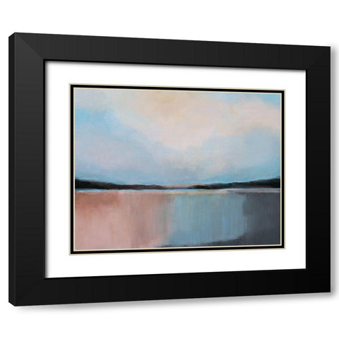 Canyon Lake Black Modern Wood Framed Art Print with Double Matting by Jerry, Alison